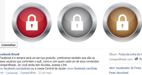 Facebook Brasil desmente boato que o facebook sera pago