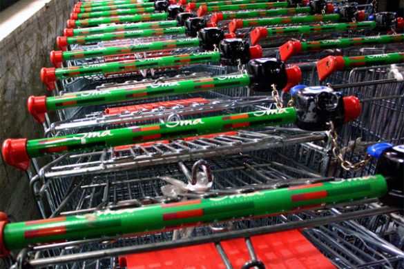 Como evitar que os carrinhos de supermercados fiquem perdidos no estacionamento