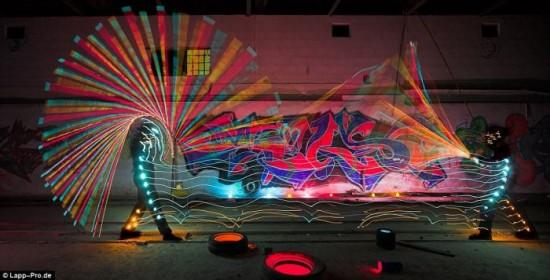 Exemplos criativos de Light painting
