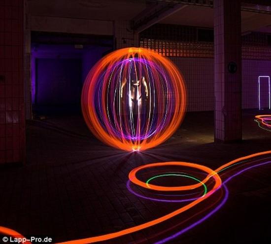 Exemplos criativos de Light painting
