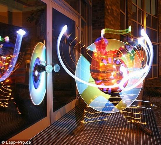 Exemplos criativos de Light painting