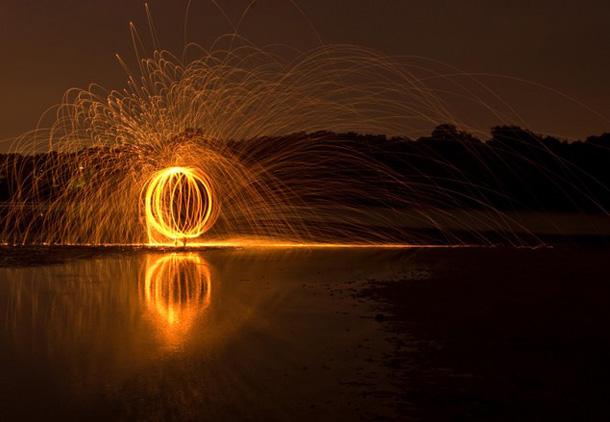 Exemplos criativos de Light painting
