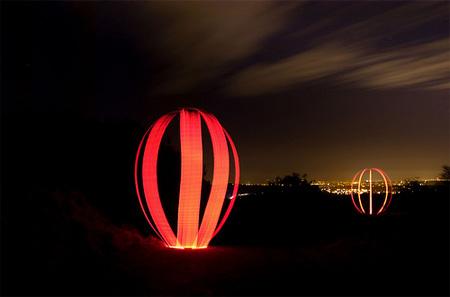 Exemplos criativos de Light painting