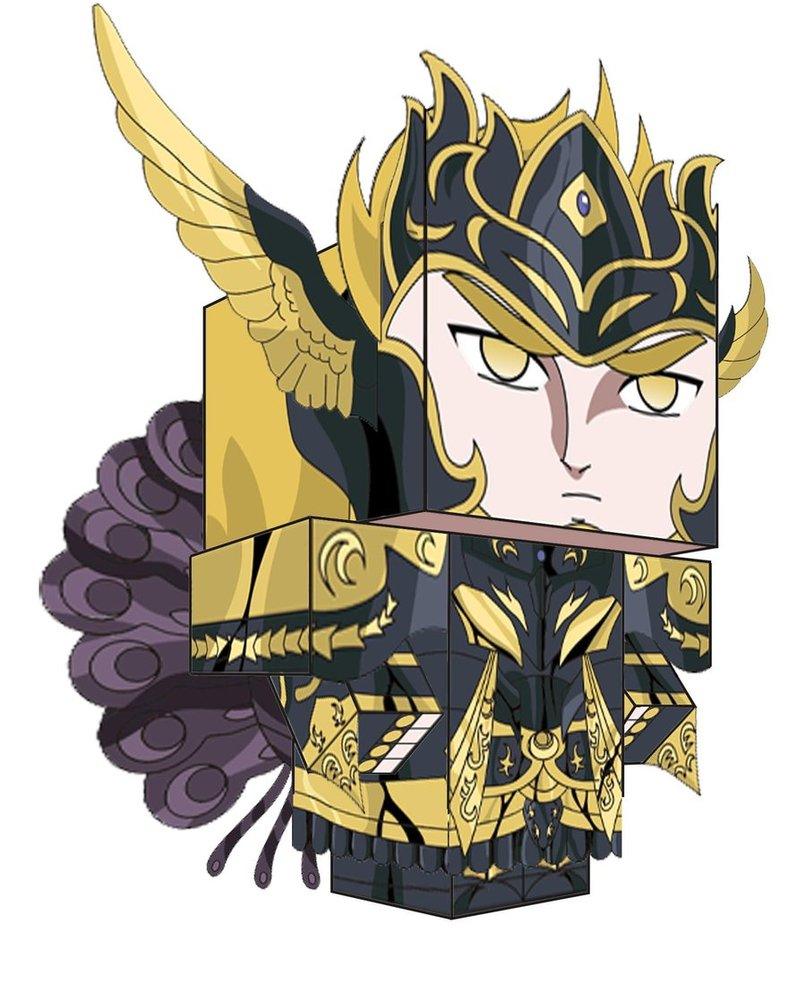 Paper Toys Modernos Criativos montado servindo de exemplo para as pessoas criativas