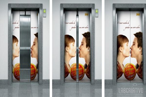 Incriveis Publicidades em Elevadores