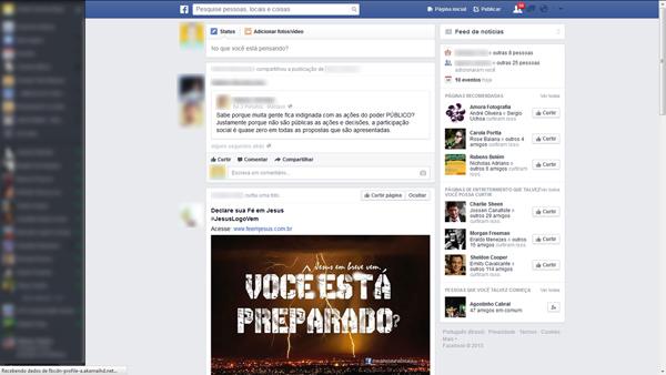 Novo Layout do Facebook