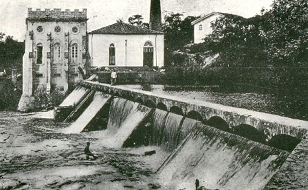 a usina hidrelétrica da Cachoeira Grande, uma das primeiras do País