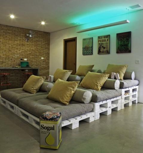Reutilização de pallets para móveis criativos