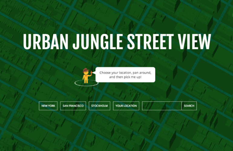 Google Street View hackeado transforma cidades em florestas incríveis