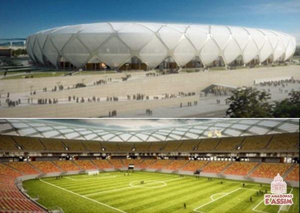 Com arquitetura inspirada na floresta amazônica que rodeia a cidade de Manaus, a Arena da Amazônia será um estádio totalmente novo, construído de acordo com rigorosas premissas de sustentabilidade e localizado estrategicamente entre o aeroporto e o centro histórico da capital amazonense.