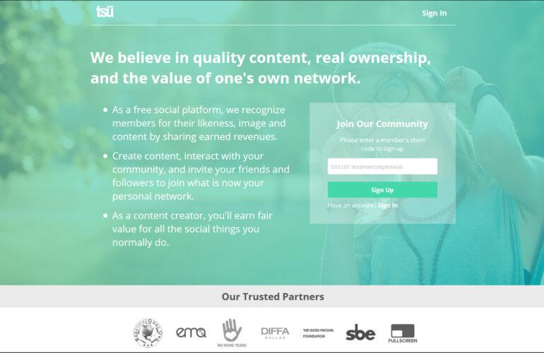 TSU - A rede social que paga pelo seu conteúdo