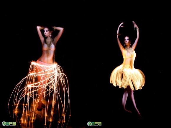 Exemplos criativos de Light painting