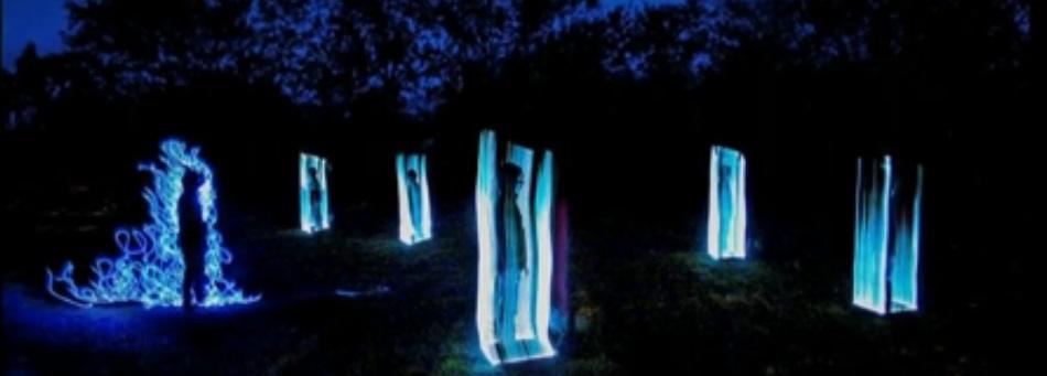 Exemplos criativos de Light painting
