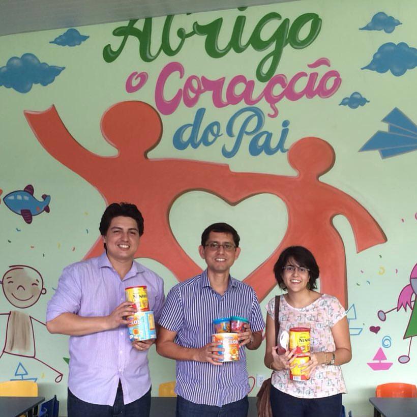 Doação voluntária no Abrigo Coração do Pai