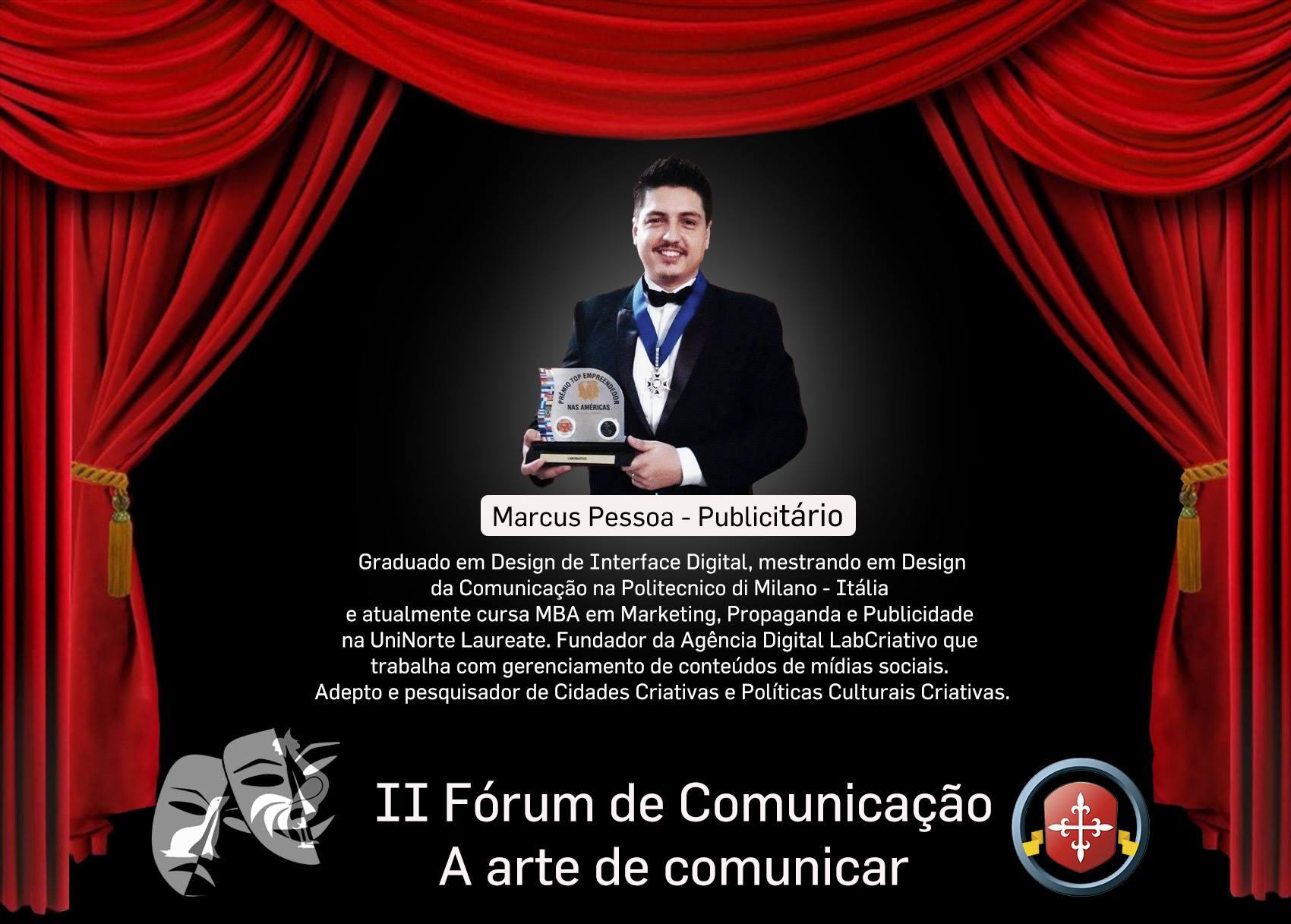 Palestra no 1º Fórum de Comunicação Nilton Lins