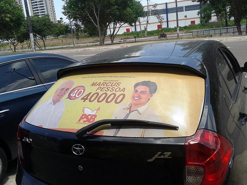Adesivaço para iniciar a campanha Vereador Marcus Pessoa 40000