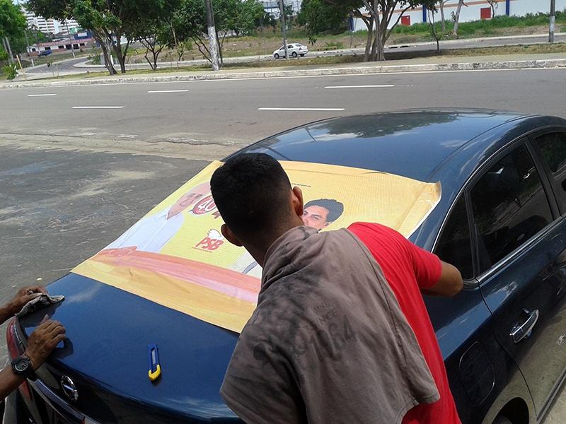 Adesivaço para iniciar a campanha Vereador Marcus Pessoa 40000