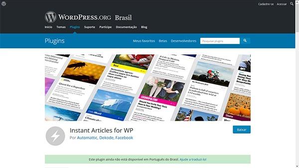 Este complemento adiciona suporte para artigos instantâneos para o Facebook, que é uma nova maneira para os editores distribuir histórias rápidas e interativas no Facebook. Os artigos instantâneos são pré-carregados no aplicativo móvel do Facebook para que eles sejam carregados instantaneamente.