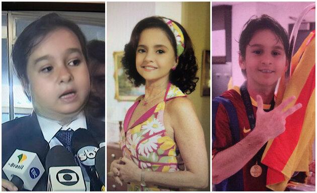 Famosos com o filtro de criança do Snapchat