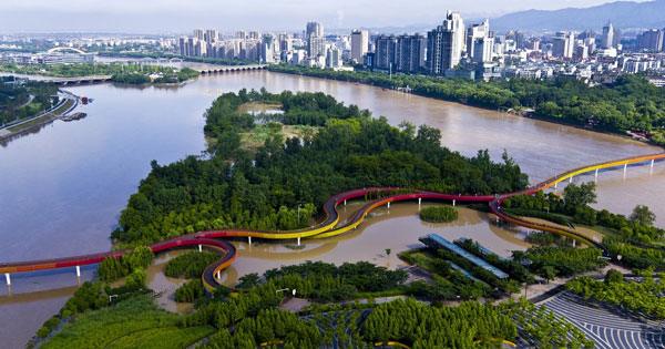 Parque dos Manguezais em Sanya, na China — Foto: Turenscape/Divulgação