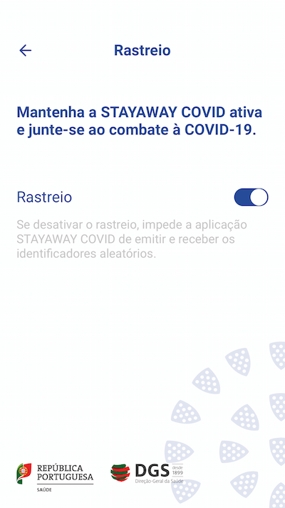 Ativação do rastreio para poder emitir as informações