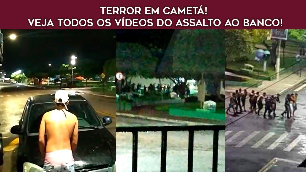 Terror em Cametá! Veja todos os vídeos do assalto ao banco!