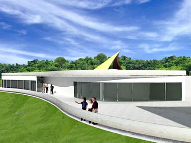 Memorial Encontro das Águas de Oscar Niemeyer / Foto : Maquete / Divulgação