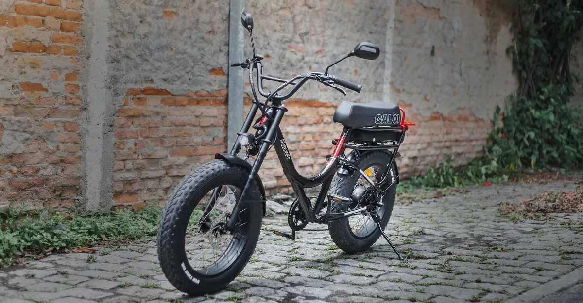 A Mobylette voltou repaginada, agora como bicicleta elétrica (Crédito:Reprodução Caloi)